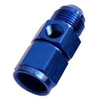 Aeroflow - AF140-12 | Straight Female to Malewith 1/8" Port -12ANBlue Finish