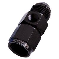 Aeroflow - AF140-12BLK | Straight Female to Malewith 1/8" Port -12ANBlack Finish