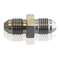 Aeroflow - AF360-03 | Stainless Steel Male FlareUnion Fitting -3ANMale -3AN to Male -3AN(Short)