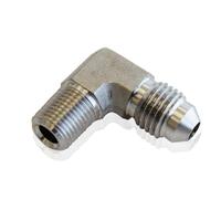 Aeroflow - AF381-03 | Stainless Steel 90°NPT Male to AN Fitting1/8" NPT to Male-3AN