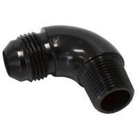 Aeroflow - AF522-08-08BLK | 90° NPT to AN FullFlow Adapter 1/2" to-8ANBlack Finish