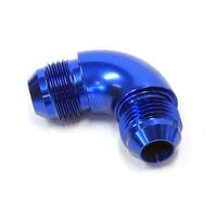 Aeroflow - AF522-08 | 90° NPT to AN FullFlow Adapter 3/8" to-8ANBlue Finish