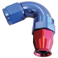 Aeroflow - AF574-06D | 570 Series One-Piece FullFlow 120° Hose End -6ANBlue/Red Finish.Suit 200 Series PTFE Hose