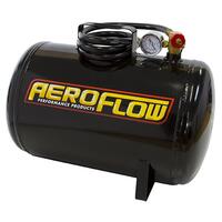 Aeroflow - AF77-3000 | 5 Gallon SteelPortable Air Tank - Black (125PSI Max) Includes Valve Air Line &Pressure Gauge.