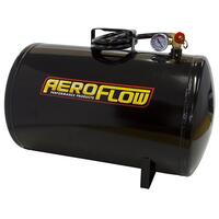 Aeroflow - AF77-3001 | 10 Gallon SteelPortable Air Tank - Black (125PSI Max) Includes Valve Air Line &Pressure Gauge.