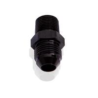 Aeroflow - AF816-04-01BLK | NPT to Straight Male FlareAdapter 1/16" to -4AN Black Finish