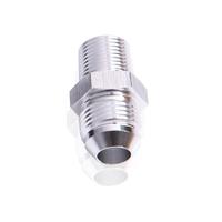 Aeroflow - AF816-04-01S | NPT to Straight Male FlareAdapter 1/16" to -4AN Silver Finish