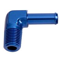 Aeroflow - AF842-06-06 | Male NPT to Barb 90°Adapter 3/8" to3/8"BlueFinish