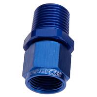 Aeroflow - AF916-04-02 | Male NPT to Female ANStraight Fitting 1/8" to-4ANBlue Finish