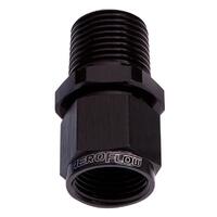 Aeroflow - AF916-08-06BLK | Male NPT to Female ANStraight Fitting 3/8" to-8ANBlack Finish