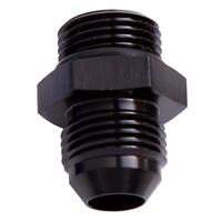 Aeroflow - AF920-04-06BLK | ORB to Straight AN MaleFlare Adapter -6AN to -4AN Black Finish