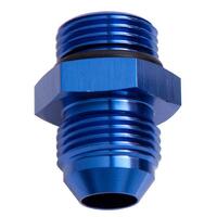Aeroflow - AF920-04 | ORB to Straight AN MaleFlare Adapter -4AN to -4AN Blue Finish
