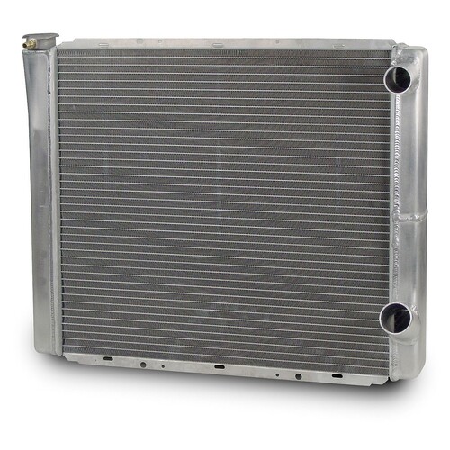 AFCO - 80127NDP | Aluminum Double Pass Radiator - 19" x 24" - Inlet 1-1/2" Right, Outlet 1-3/4" Right