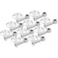Allstar - ALL18634 |  Performance Countersunk Bolt Kit - 1/4" x 1" w/1-1/4" O.D. Washer (10 Pack)