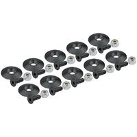 Allstar - ALL18635 |  Performance Countersunk Bolt Kit - Black - 1/4" x 1" w/1-1/4" O.D. Washer (10 Pack)