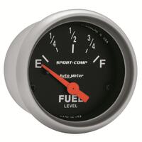 Autometer - 3314 | Auto Meter Sport-Comp Electric Fuel Level Gauge - 2-1/16 in.