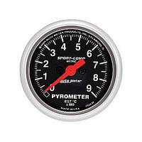 Autometer - 3344-M | Auto Meter 2-1/16 Sport-Comp EGT Pyrometer - Metric