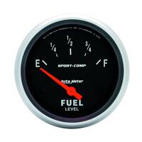 Autometer - 3517 | Auto Meter Sport-Comp Electric Fuel Level Gauge - 2-5/8 in.