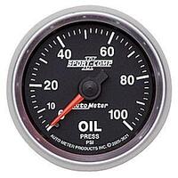 Autometer - 3621 | Auto Meter 2-1/16" Sport-Comp II Oil Pressure Gauge - 0-100 PSI