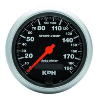 Autometer - 3987-M | Auto Meter Sport-Comp Electric Metric Speedometer - 3-3/8 in.
