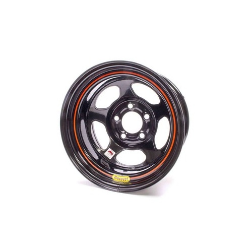 Bassett Racing Wheel BAS58AC3I | 15X8 IMCA BLACK INERTIA 5X4.75