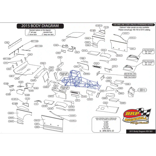 Bicknell - 2110F | Bonnet Scoop Fibreglass