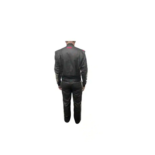 DRW - Dominator Race Wear - DRW SFI 3.3/5 - 2 Layer Suit Black & Red & Grey