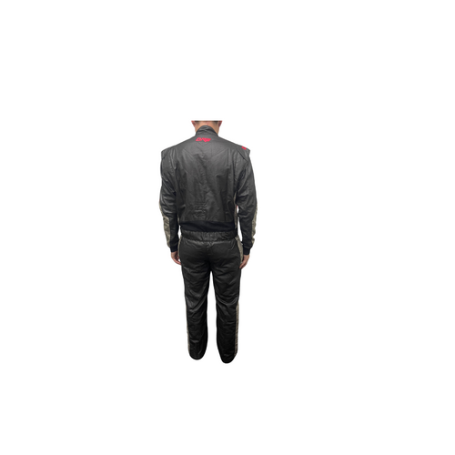 DRW - Dominator Race Wear - DRW SFI 3.3/5 - 2 Layer Suit Black & Red & Grey