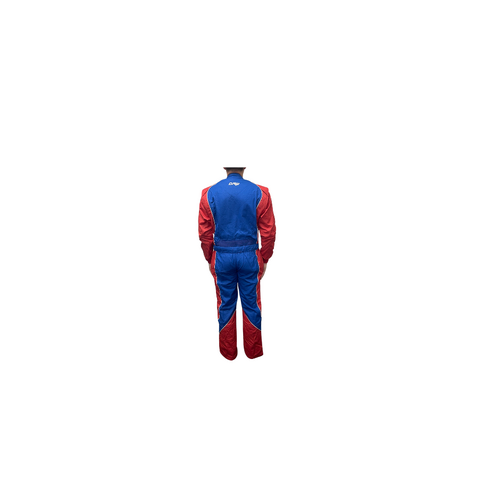 Dominator Race Wear - Blue, Red & White 2 Layer SFI 3.2A/5 Race Suit