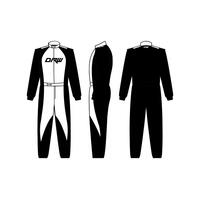 DRW SFI 3.3/5 - 2 Layer Suit Black & White