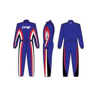 DRW SFI 3.3/5 - 2 Layer Suit Blue, Red, White & Black