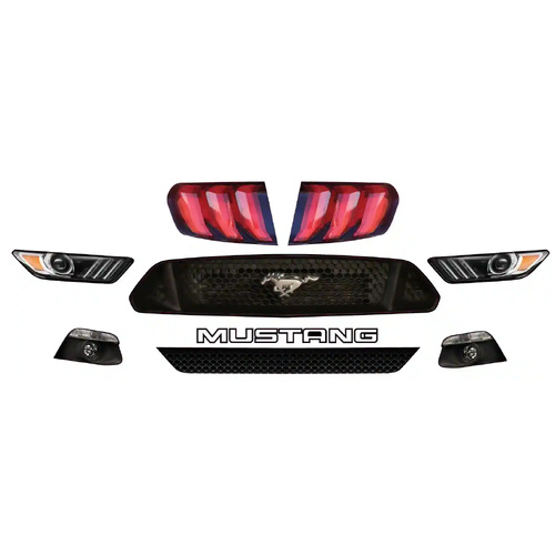 DUG-MUSTANGHT - MUSTANG HEADLIGHT & TAILLIGHT DECAL SET