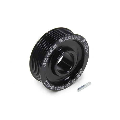 JRPCS-5102-D-B | Serpentine Crankshaft Pulley - 6-Rib - 3.250" Diameter - 1-1/8" Mandrel - 1/8" Keyway