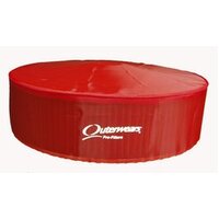 Outerwears - 10-1014-03 | Air Filter Pre-Filter Assembly with Top - 14" Element x 4" Element - Red