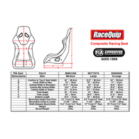 RaceQuip - RACING SEAT 16IN LARGE FIA