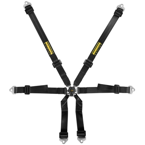 SCHROTH CLUBMAN 6PT 2″ HANS BLACK HARNESS – FIA