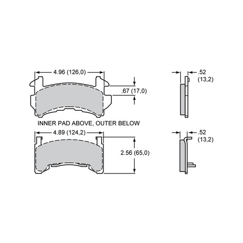 WIL150-14778K | BRAKE PAD SET BP-30 GM METRIC