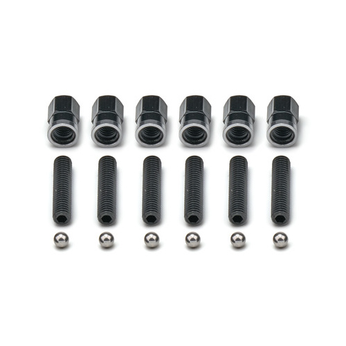 WIN6390ASBK | GEAR COVER KIT HIGH NUT ALUM SHORT BLK 6-BOLT