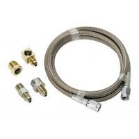 Aeroflow - AF30-3003 | Stainless Steel BraidedLine Gauge Kit -3AN3ft Hose Length with Fittings
