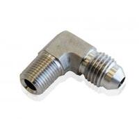 Aeroflow - AF381-03 | Stainless Steel 90°NPT Male to AN Fitting1/8" NPT to Male-3AN