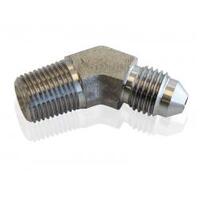 Aeroflow - AF382-03 | Stainless Steel 45°NPT Male to AN Fitting1/8" NPT to Male-3AN