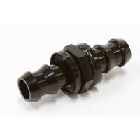 Aeroflow - AF410-08BLK | Male to Male BarbPush Lock Adapter -8 to -8 Black Finish