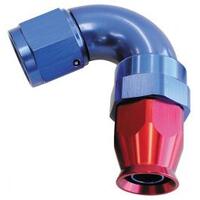 Aeroflow - AF574-06D | 570 Series One-Piece FullFlow 120° Hose End -6ANBlue/Red Finish.Suit 200 Series PTFE Hose