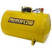 Aeroflow - AF77-3011 | 10 Gallon SteelPortable Air Tank - Yellow(125 PSI Max)  Includes Valve AirLine & Pressure Gauge.