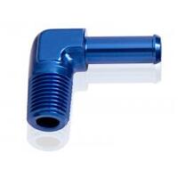 Aeroflow - AF842-05 | Male NPT to Barb 90°Adapter 1/8" to5/16"BlueFinish