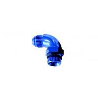 Aeroflow - AF903-10 | 90° ORB to MaleAN Full Flow Adapter -10 to-10 Blue Finish