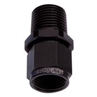 Aeroflow - AF916-08-08BLK | Male NPT to Female ANStraight Fitting 1/2" to-8ANBlack Finish