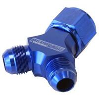 Aeroflow - AF931-10-08 | Y-Block with Female Swivel-10AN Inlet to 2 x -8ANOutletsBlue Finish