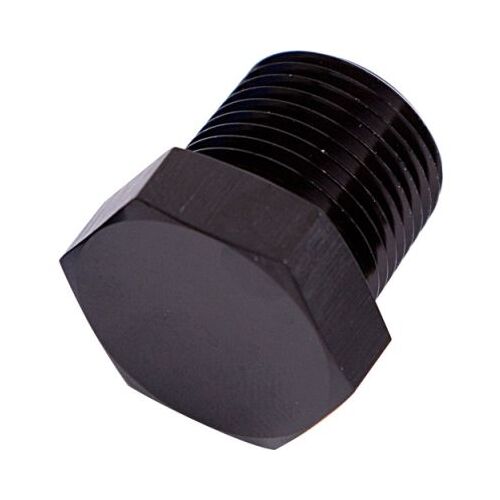 Aeroflow - AF933-08BLK | NPT Hex Head Plug 1/2" Black Finish