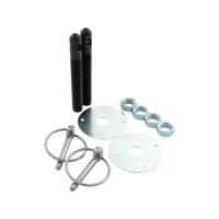 ALLSTAR - ALL18504 | Aluminium Hood Pin Kit 1/2" Pins and 1/4" Clips - Anodised Black